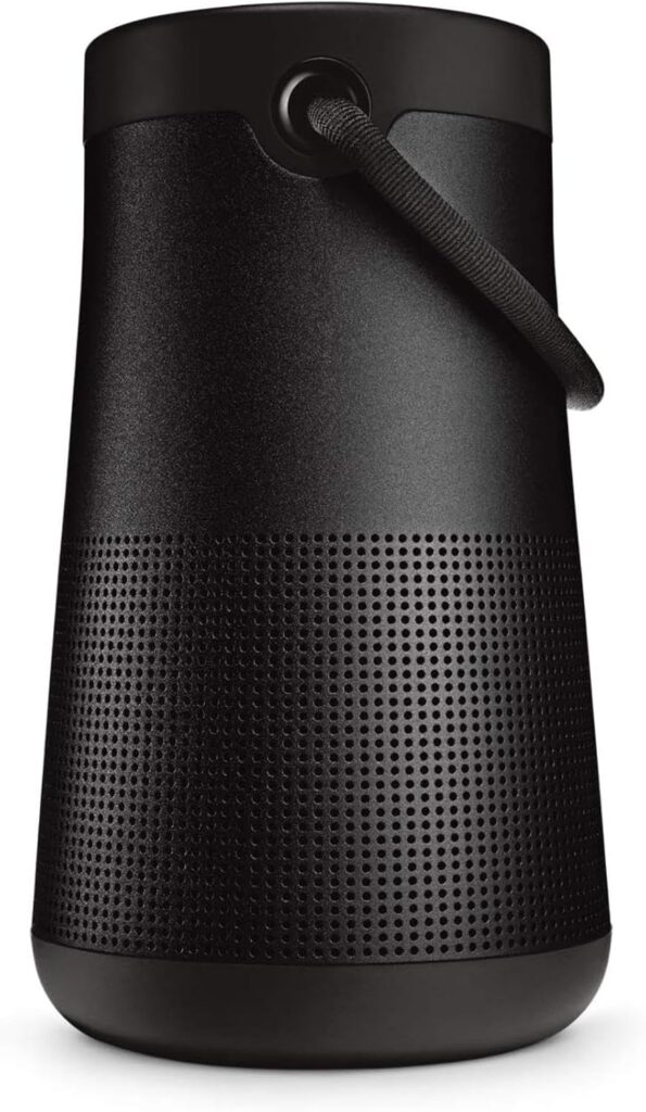 Bose SoundLink Revolve+ (Series II) Bluetooth Speaker, Portable Speaker with Microphone, Wireless and Water Resistant with 360 Degree Sound, Long Lasting Battery and Handle, Black