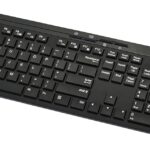 Amazon Basics Wireless Keyboard and Mouse Combo, Full-Sized, QWERTY Layout, 2.4 GHz USB Plug & Play Receiver, Sleek Design, Black