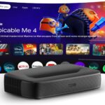 [Global Google TV] WUPRO Cinema G3 Triple Laser Mini UST Smart Projector 600 ANSI Lumens Auto Focus 1080P for Home Cinema,Outdoor (Black)