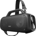 DOSS Extreme Boom Outdoor Bluetooth Speaker with 60W Mighty Sound, Deep Bass, 30H Playtime,10400mAh Power Bank, BT 5.3, IPX6 Waterproof, Portable Strap for Camping, Pool, Beach, Garage, Work