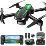 Drone with Camera, 1080P HD FPV Foldable Drone for Kids Adults beginners, Remote Control Quadcopter with Stable Hover, Gestures Selfie, Waypoint Fly, 3D Flips, One Key Start, 2 Batteries