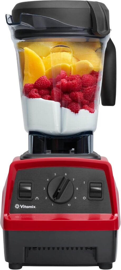 Vitamix Explorian Blender, Professional-Grade, 64 oz. Low-Profile Container, Red (Renewed Premium)