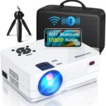 Native 1080P Projector with WiFi and Two-Way Bluetooth, Full HD Movie Projector for Outdoor Movies, 300″ Display Projector 4k Home Theater, Compatible with iOS/Android/PC/XBox/PS4/TV Stick/HDMI/USB
