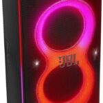 JBL Partybox Ultimate – Multi Purpose Party Speaker, with Wi-fi & Bluetooth Connectivity, Wireless, Lightshow, IPx4 Slashproof, Dual Mic & Guitar Inputs, Handle & Sturdy Wheels, Black