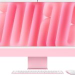 Apple 2024 iMac All-in-One Desktop Computer with M4 chip with 10-core CPU and 10-core GPU: Built for Apple Intelligence, 24-inch Retina Display, 16GB Unified Memory, 256GB SSD Storage; Pink