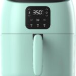 DASH Tasti-Crisp™ Electric Air Fryer Oven, 2.6 Qt., Aqua – Compact Air Fryer for Healthier Food in Minutes, Ideal for Small Spaces – Auto Shut Off, Digital, 1000-Watt