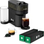 Nespresso Vertuo Pop+ Coffee and Espresso Maker by De’Longhi, Samra Origins by The Weeknd with Togetherness Blend, Double Espresso, Light Roast, 20-Count Coffee Pods