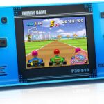 Handheld Game for Kids -Preloaded 220 Retro Video Games, Portable Gaming Player with Rechargeable Battery 3.0″ LCD Screen, Mini Arcade Electronic Toy Gifts for Boys Girls (Blue)