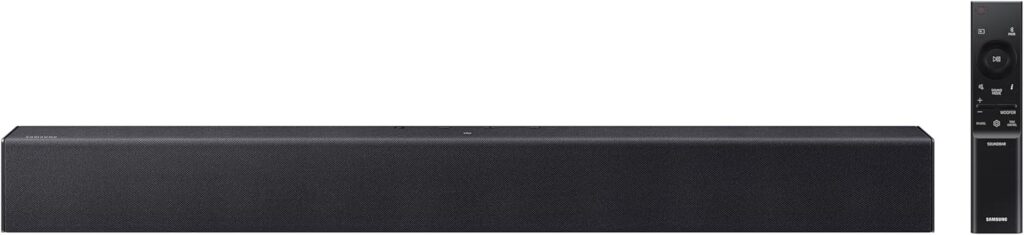 Samsung B-Series Soundbar HW B400F 2.0 ch Soundbar with Built in Subwoofer (2025 Model) One Remote Control, Surround Sound Expansion, Voice Enhance Mode