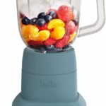 bella 10 Speed Countertop Blender, Juicer & Smoothie Maker, Fits-anywhere™ Kitchenware, Slim Flip & Store Design, Dishwasher Safe 48oz Capacity Pitcher & Lid, Stainless Steel Blade, 450 Watt, Surf