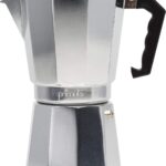 Primula Classic Stovetop Espresso and Coffee Maker, Moka Pot for Italian and Cuban Café Brewing, Greca Coffee Maker, Cafeteras, 12 Espresso Cups, Silver