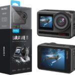 AKASO Brave 8 4K60FPS Action Camera, 48MP Photo Touch Screen Waterproof Super Wide Angle 16x Slo-mo SuperSmooth Stabilization Underwater Camera with Remote Control Helmet Accessories (Brave 8)