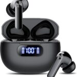 Wireless Earbuds, Bluetooth 5.3 Headphones LED Power Display, 2025 New Wireless Earphones, 4 ENC Noise Cancelling Mic, HiFi Stereo, 48H Playtime Mini Case IP7 Waterproof for Sport Walk