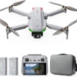 Drone with EIS 4K Camera for Adults, GPS Drone with Screen on Controller, 70 Mins Flight, 10KM Long Range Transmission, AI Track&Orbit Mode, Follow Me, Auto Return, Lightweight and Foldable RC Drones for Beginner Toy Gifts, Under 249g