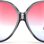 SA106 Womens Extra Oversized Round Designer Fashion Exposed Lens Butterfly Sunglasses