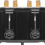 Proctor Silex 4 Slice Toaster with Extra Wide Slots for Bagels, Cool-Touch Walls, Shade Selector With 7 Browning Levels, Toast Boost, Auto Shut-off and Cancel Button, Black (24215PS)