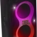 JBL PartyBox Club 120 – Portable Party Speaker with Foldable Handle, Powerful JBL Pro Sound, Futuristic lightshow, Up to 12 Hours of Play time, Splash Proof, Dual Mic & Guitar Inputs (Black)