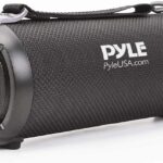 Pyle Wireless Portable Bluetooth Boombox Speaker – Rechargeable Music Barrel with AUX Input, USB/SD/MP3 Playback, FM Radio, 2.5″ Tweeter – Loud Stereo Sound for Travel, Parties, Outdoors (PBMSPG3BK)