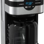 KRUPS Newer Model Drip Coffee Maker, Glass & Digital, Black & Stainless Steel