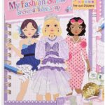 Girls Sticker Dress-UP, Fashion Designer Activity Book for Kids, Toddler Homeschool Activities Preschool Busy Book, Reusable Sticker Creativity Books, Paper Dolls Stickers
