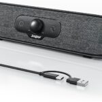 SOULION R200 Bluetooth Computer Speakers, Compact PC Speakers, USB C/USB Plug & Play Desktop Speaker with Colorful LED Lights, Clear Sound Wired PC Soundbar for Computer Desktop Laptop Monitor