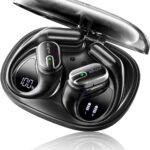 Open Ear Earbuds Bluetooth Headphones Wireless – 80Hrs Playtime Wireless Earbuds with IPX7 Waterproof Touch Control Earphones Sport with 18.2mm Drivers Stereo Sound Bluetooth 6.0 for Running Fitness