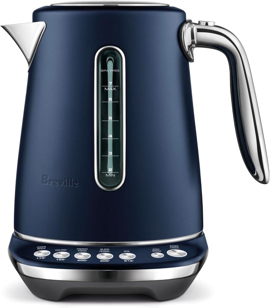Breville BKE845DBL Smart Kettle Luxe Water Heater, 7 Cup, Damson Blue