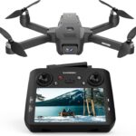 GPS Drone with Camera Adults, 4.5 Inch LCD Screen RC, 32G SD Card with Professional GPS, Auto Return Follow Me for Beginner, Brushless Drones Follow Me Long Range, Handbag Under 249g