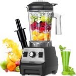 OMMO Blender 1800W, Professional High Speed Countertop Blender with Stainless Steel Blades, 60oz BPA Free Jar for Shakes and Smoothies, Ice and Fruits, Dishwasher Safe