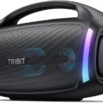 Tribit Bluetooth Speaker StormBox Blast 2, 200W Portable Wireless Speaker with Subwoofer, XBass, LED Light, Bluetooth 5.4, IP67 Waterproof, Custom EQ, 30H Playtime, TWS Pairing for Party/Outdoor