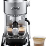 De’Longhi Dedica Maestro Espresso Machine with Milk Frother, 15-Bar Pump & Temperature Control – Barista Coffee Maker Kit for Espresso, Latte, Cappuccino & Iced Coffee – Italian Stainless Steel Design