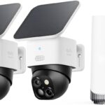 eufy Security SoloCam S340 2-Cam Kit (HomeBase S380), Solar Security Camera, Wireless Outdoor Camera, 360° Pan and Tilt Surveillance, No Blind Spots, 2.4 GHz Wi-Fi, No Monthly Fee