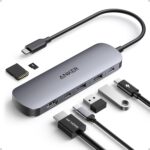 Anker USB C Hub, 7-in-1 Multi-Port USB Adapter for Laptops, 4K@60Hz USB C to HDMI Splitter, 85W Max Power Delivery, 3xUSBA & C 3.0 Data Ports, SD/TF Card, for Type C Devices (Charger Not Included)