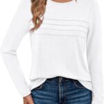 AUTOMET Long Sleeve Shirts for Women Pleated Dressy Casual Business Blouses Trendy Fashion Tunic Basic Tops