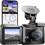 AZDOME GS63H 4K Dash Cam Built-in WiFi 6 GPS Car Dashboard Camera Recorder with STARVIS Night Vision, UHD 2160P, 150° Wide Angle, WDR, G-Sensor, Loop Recording, 24H Parking Mode