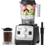 Aeitto Blenders for Kitchen with 1800W Motor, 68Oz. Large Capacity, 2-in-1 Blender & Grinder Combo, BPA-Free Countertop Professional Blender for Smoothies, Ice Crush, Frozen Drinks, Silver