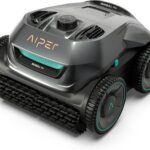 AIPER Cordless Robotic Pool Cleaner, WavePath Navigation, Wall-Climbing, Quad-Motor, 150 mins Runtime for Inground Pools up to 1,600 sq.ft, Seagull Pro ZT6002