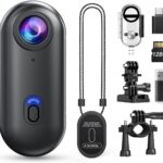 Z10 4K Action Camera, 128GB Wearable Sports Camera with Waterproof Case, Magnetic Clip, and Quick-Mount Accessories, Small Body Cam for Cycling, Diving, Travel (No WiFi No Bluetooth