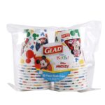 Glad for Kids Disney Mickey & Friends Disposable Mini Paper Cups – Colorful Heavy Duty, Soak Proof, Bathroom Mouse Rinse Cups for Kids, 3 Ounce, 20 Count