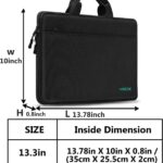 Hseok Laptop Sleeve 13-14 Inch Case Briefcase Compatible with MacBook Pro 14 inch M4/M3/M2/M1 All Model of 13.3 Inch Mac Air/Pro, XPS 13 14, Most Popular 13″-14″ Notebooks,B04K01