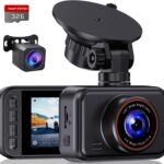 Dash Cam Front and Rear, 2.5K Dual Dash Camera for Cars, 2560P Mini Car Camera, 2 inch IPS Screen, 32GB Card Included, WDR Night Vision, 24 Hours Parking Monitor, G-Sensor, Support 256 GB Max