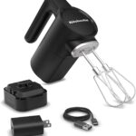 KitchenAid Go Cordless Hand Mixer – battery included, KHMR762, Black Matte
