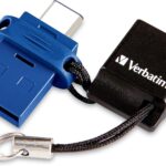 Verbatim 128GB Store ‘n’ Go Dual OTG USB 3.2 Gen 1 Flash Drive for USB-C Devices – 2 in 1 Type C Thumb Drive