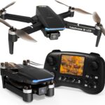TD31LCD Drone with Camera for Adults, Drones with LCD Screen Remote Control, Real-time Transmission, Brushless Motor, Fine Tuning Function, Headless Mode, Foldable Drone for Beginners