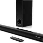 Nylavee Sound Bar – 2.1ch Dolby Audio Soundbar with Subwoofer, 240W High Volume, Wall Mountable 30-inch Bluetooth Sound Bar with HDMI ARC, Optical, and AUX Connection for TV, Projector, Computer