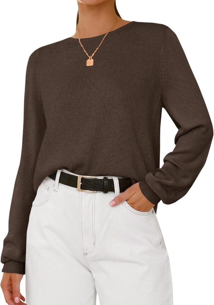 BTFBM Sweaters for Women 2025 Early Fall Fashion Crewneck Long Sleeve Ribbed Knit Oversized Pullover Casual Loose Tops