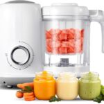Baby Food Maker, 4 in 1 Baby Food Processor and Steamer, Puree Blender, Multifunctional Baby Puree Maker, Dishwasher Safe (White)