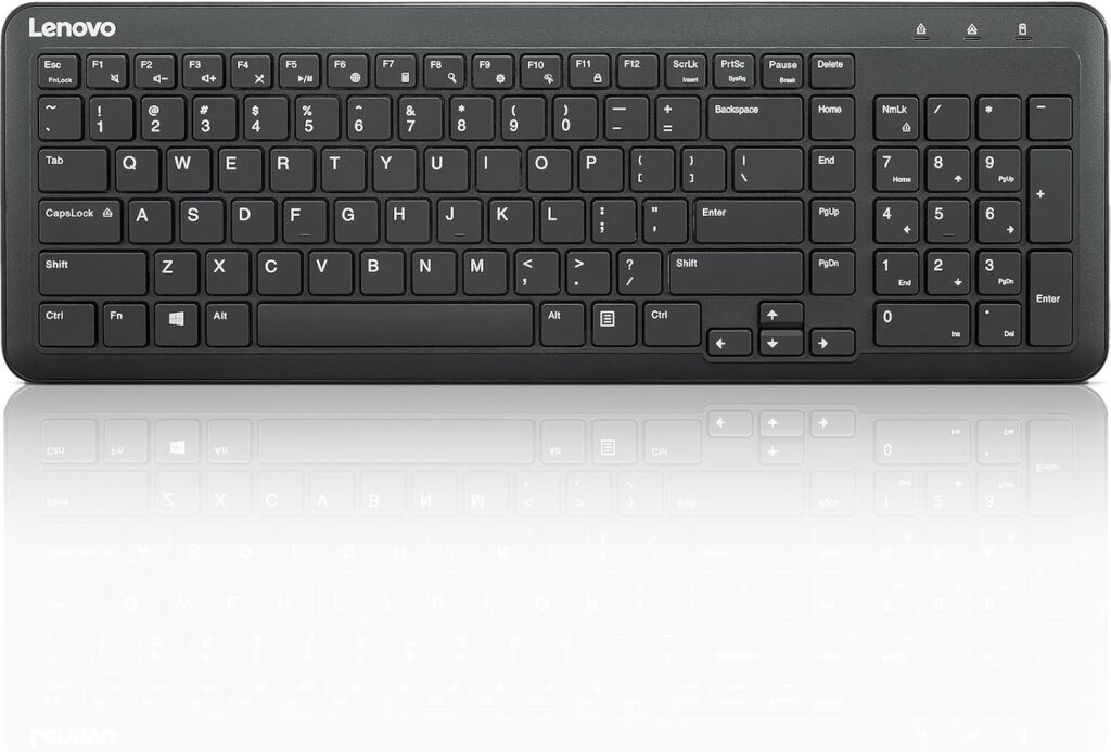 Lenovo 300 Wireless Keyboard, Black