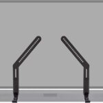ECHOGEAR Sound Bar Mounting Bracket for Under TV – Adjustable Height & Depth for Max Compatibility Between TV & Soundbar – Dolby Atmos Compatible & Works with LG, Vizio, Bose & More