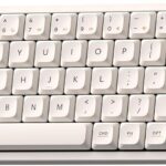 IQUNIX Magi65 Pro Low Profile Mechanical Keyboard Wireless 65% Keyboard Ultra Slim for Creamy Typing, Hot Swappable, RGB Backlit, PBT Keycaps, Aluminum Case, BT/2.4G/USB-C, Mac/Windows (Ochre White)